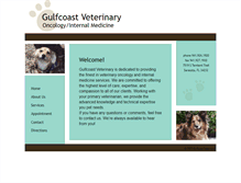 Tablet Screenshot of gulfcoastvetoncology.com